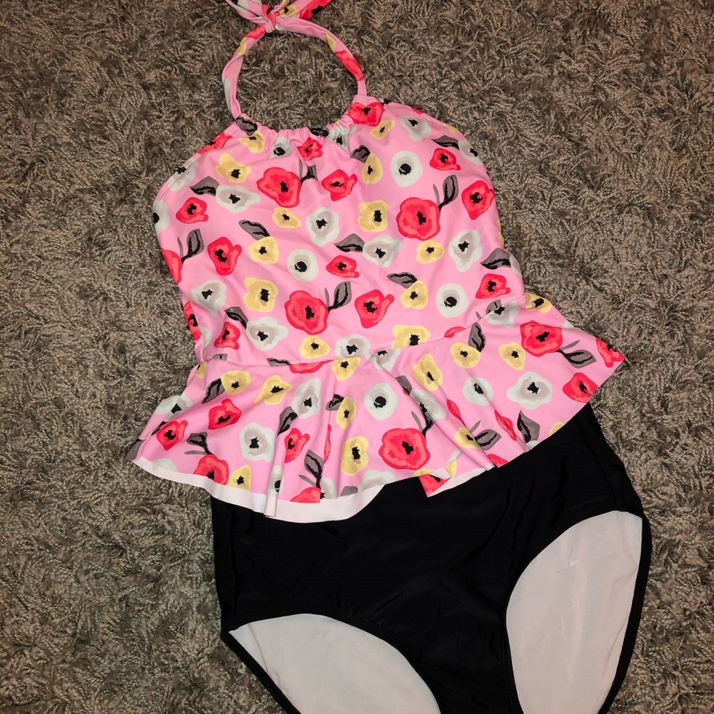 High waisted tankini.